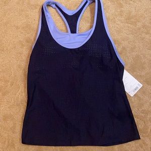 Athleta NWT Cross Train Tankini, Navy, Sz XS